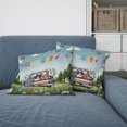 thumbnail image 2 of Happy Easter Manx American Flag Truck Bunny Ears Pillow Cushion Double Sided Cat Lover Kitten Owner Gifts Throw Pillow - 03001, 2 of 4