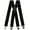 Dark Graphite, variant on Men’s Braces/Suspenders with Heavy Duty X-Shape Design and Extra Wide Straps - 5cm