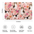 thumbnail image 3 of Pink Beagle and Flower Bathroom Rugs Mat,Non Slip Microfiber Bathroom Rug,Rubber Backing,Soft Bathroom Mats for Bathroom Floor,Tub and Shower,17x27in(43x68cm), 3 of 5