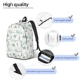 thumbnail image 4 of Rateoe Whale And Turtle Pattern Canvas College Laptop Backpack,Travel Daypack,Durable Rucksack Travel Notebook Bag School Backpack Book Bag for Men Women-Small, 4 of 7