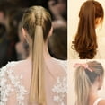thumbnail image 5 of Happydeer Long Straight Curly Ponytail Hair Extension Wrap Around Ribbon Clip-in Hairpiece, 5 of 13
