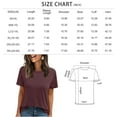 thumbnail image 3 of SUNBS Shirts for Women Summer Spring Tops Short Sleeve Oversized T Shirts Women Clothes Trendy, 3 of 8