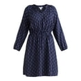 thumbnail image 4 of Time and Tru Women's and Women’s Plus Ruffle Neck Mini Dress, Sizes XS-4X, 4 of 4