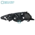 thumbnail image 4 of Spec-D Tuning Diamond Headlights Smoke Lens Compatible with 2009-2010 Toyota Corolla L+R Pair Head Light Lamp Assembly, 4 of 6