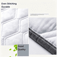 thumbnail image 5 of Oaskys Dust-Proof Full Wrap Design Headboard Cover – Stretchable Fabric Headboard Protector with Elastic Hem, Soft Breathable Bed Head Cover, Gray, 5 of 7