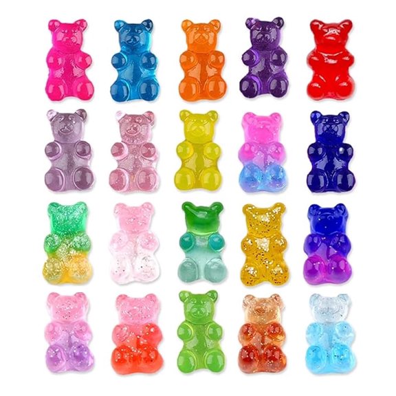 Cute Gummy Bear Shoe Charms for Clog Pins Colorful Shoe Decoration for Girls Woman Gift Favors