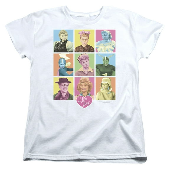 I Love Lucy - So Many Faces - Women's Short Sleeve Shirt - X-Large