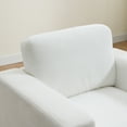thumbnail image 2 of Hassch 39"W Oversized Accent Chair with Wide Armrest and Solid Wood Legs, Chenille Fabric Upholstered Lounge Chair in Ivory, 350lbs Weight Capacity, 2 of 7