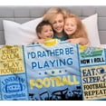 thumbnail image 4 of Football Gifts for Boys 8-12,Sport Football Blanket Football Team Gifts,Unique Football Stuff Football Accessories Decor Gifts for Men Boys Adult Football Lovers 50"x40", 4 of 5