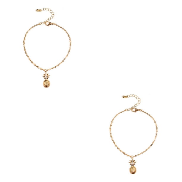 Pulseras de tobillo Qarigey de aleación elegante Tridimensional para Señora adolescentes Niñas Mujeres Adultos Oro CBP253680
