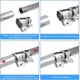 thumbnail image 3 of Exhaust Clamp 50mm Universal Double Stainless Steel Muffler Pipe Band for 2 Inch Automotive ID Tube, 3 of 4