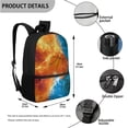 thumbnail image 2 of ZUXONGSY Basketball Fire Water Stamp Print 3 Pcs Backpack Set Travel Bag Portable Bookbag Knapsack Daypack Large Capacity Sports Backpacks Schoolbag with Lunch Box Pencil Case for Boys Girls, 2 of 6