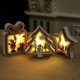thumbnail image 1 of Madera 3 Piezas de Adornos Navideños Luminosos con Luces Colgantes de Madera Luminosos Colgantes de Árbol de Navidad Decoraciones Regalos de Navidad Sailing  Electrónica, 1 of 5