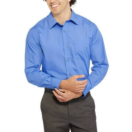 George Men's Classic Long Sleeve Dress Shirt