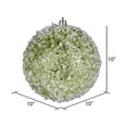 thumbnail image 2 of Vickerman 10" Lime Glitter Hail Ball Ornament, 2 of 2