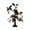DA, variant on Black Twig Halloween Tree, Lighted Black Bare Branch Tabletop Tree with Warm White Fairy Lights Spooky Mantle Decor
