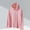 Pink, variant on EchfiProm Zip-up Womens Windbreaker Jacket Waterproof Gray Outdoor Hooded Waterproof Lightweight Coat