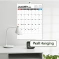thumbnail image 6 of PLPPYFS 2026-2027 Wall Calendar - 2026-2027 Calendar, Jan.2026 - Jun.2027, 18 Monthly Calendar Large with Hanging Hook, 12" x 17", Ruled Blocks, To-do ＆ Notes, Perfect Wall Calendar for Organizing, 6 of 9