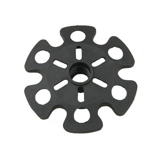 OUNONA 6 Pcs Walking Cane Tip Black designed for Anti-skid Protection on Trekking Poles