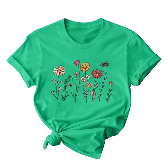 Black Summer Tops for Women Crop Womens T Shirts Loose Fit Short Sleeve Button Up Shirts for Women Print