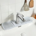 thumbnail image 3 of Panxico Drain Rack Kitchen Essentials Kitchen Sink Splash Guard Silicone Faucet Handle Sink Guard Kitchen Sink Sponge Holder Kitchen Sink Faucet Faucet Pad Clear 2B, 3 of 3
