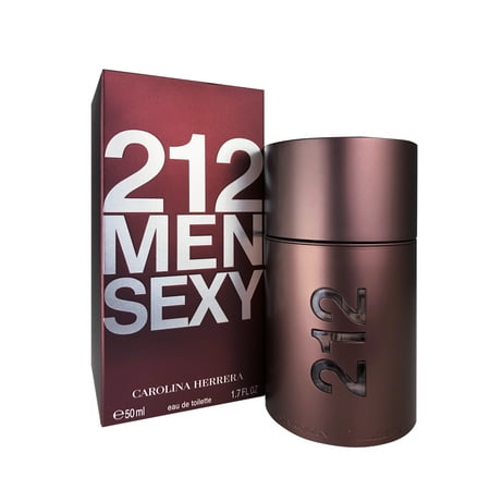 Carolina Herrera 212 Sexy Men Eau De Toilette Spray, Cologne for Men, 1.7 Oz