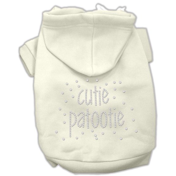 Pet, Dog Cat Hoodie Rhinestone, "Cutie Patootie"