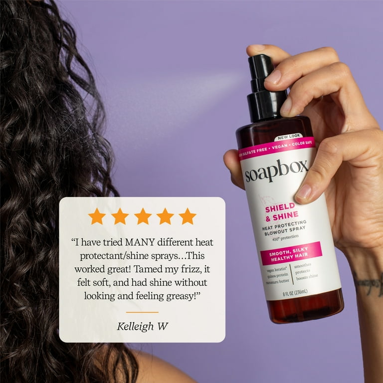 Soapbox Shield and Shine Heat Protecting Blowout Spray, 8 fl oz photo 8