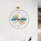 thumbnail image 4 of Reloj de pared grande de 60 cm, redondo, silencioso, sin tictac, colgante, decoración creativa, reloj de pared ligero de lujo for sala de estar., 4 of 4