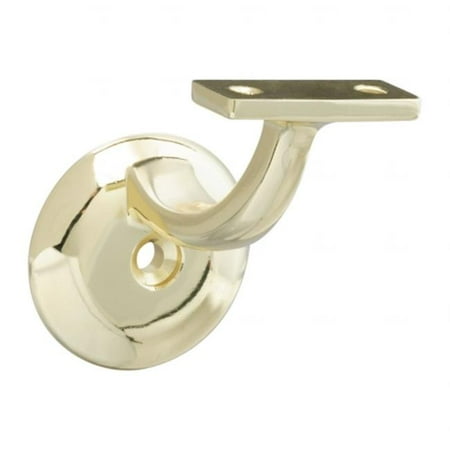 Brass Handrail Bracket National Mfg/Spectrum Brands Hhi N830-126 Handrail Bracket, Polished Brass - Quantity 1 ()