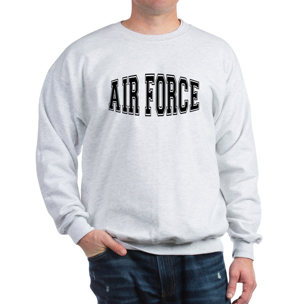 Cafepress - Air Force - Crew Neck Sweatshirt, Adult Unisex, Size: Small, White