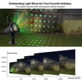 thumbnail image 2 of ZOELNIC Christmas Laser Lights, Christmas Projector Lights, Waterproof Lights Landscape Spotlight ,Indoor/Outdoor Laser Light for Xmas New Year Holiday Decoration, 2 of 7