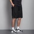 thumbnail image 2 of kamemir Shorts for Men Athletic Men's Performance Comfort Flex Cargo Short(Black,L), 2 of 6