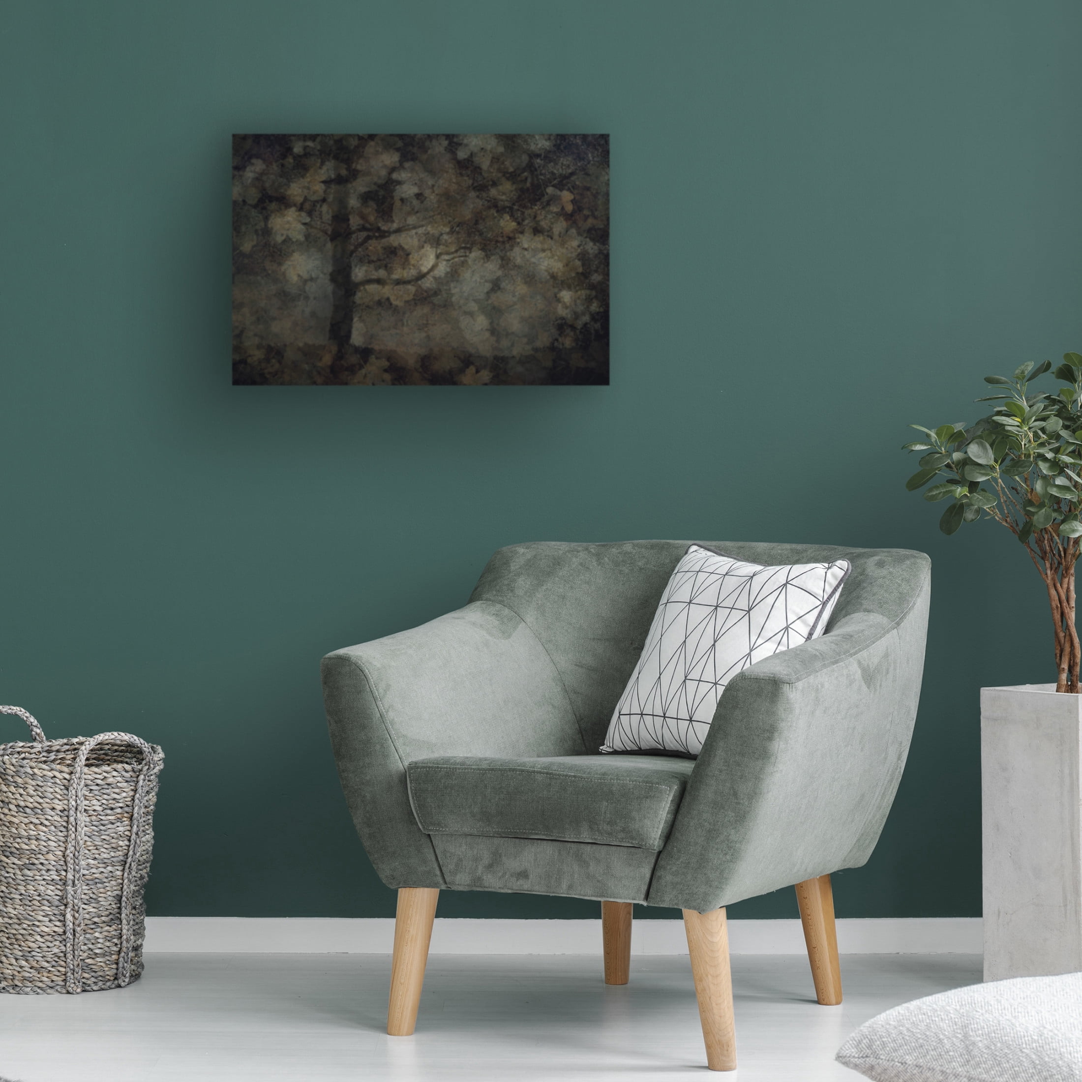 Canvas Wall Art - Jeffrey Hummel 'Dark Forest' Wall Art for Living Room, Bedroom, or Office Décor by Trademark Fine Art - 32 x 22 Inches
