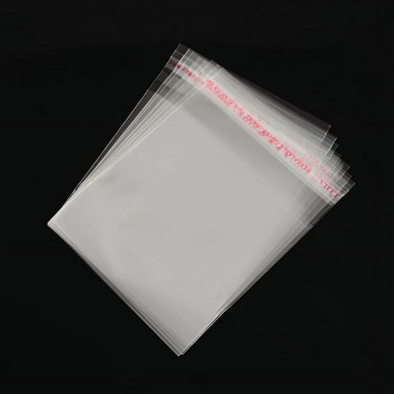 1000 pc OPP Celloane Bags Small Jewelry Storage Bags Self-Adhesive Sealing Bags Rectangle Clear 10x8cm Unilateral Thickness: 0.035mm Inner Measure: 7.5x8cm