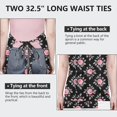 thumbnail image 6 of Pioneer Flower Floral Print Pattern Apron for Women and Men, Cotton Linen Waterproof with Pockets, Adjustable, 33x27 Inch for Kitchen, Gardening, BBQ, Salon, 6 of 6