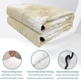 thumbnail image 4 of Quilts Full Size, Tropical Palm Tree Soft Comforter Bedding Set for Bed, Beige White Plants Coastal Leaf Beach Lightweight Quilted Bedspread with Pillow Cover(2 Pieces) for All Season, 78x90 Inch, 4 of 9