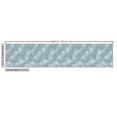thumbnail image 3 of Ambesonne Navy Fabric by the Yard Upholstery, Line Art Flowers Leaves Plot, 5 Yards, Pale Blue Grey White, 3 of 5