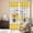 Yellow Grey, variant on Bee Truck Kitchen Curtains Window Panels, Yellow Honey Daisy Floral Plaid Wooden Grain Insulated Window Treatment Curtain, Grommet Curtains for Bedroom/Living Room/Bathroom, 2 Piece 42"Wx84"L