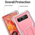thumbnail image 3 of FITO For Google Pixel 6 Case, Phone Case with Screen Protector and Kickstand (Pink), 3 of 7