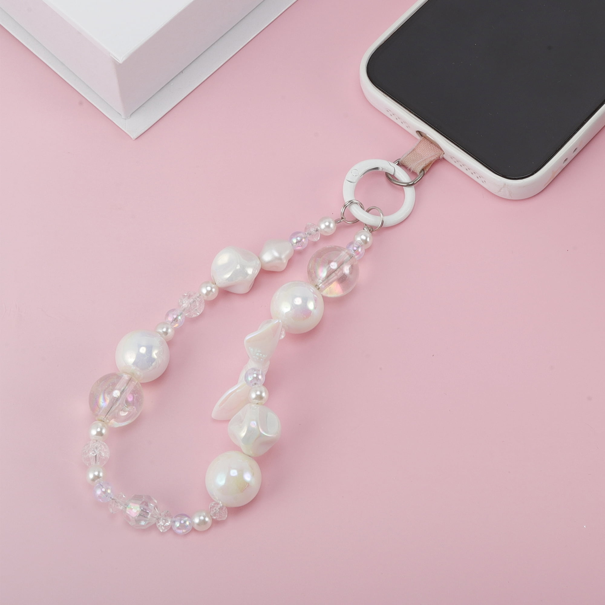 Unique Bargains Star Cloud Phone Charm for Universal 1 Pc White, Clear