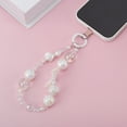 thumbnail image 2 of Unique Bargains 1 Pc Phone Charm Bow Cellphone Charm White Clear, 2 of 5