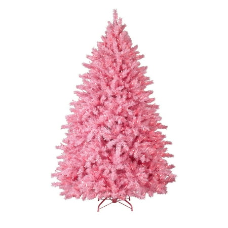 Treetopia Pretty in Pink 5.5 Foot Artificial Unlit Christmas Tree with ...