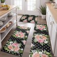 thumbnail image 2 of Pioneer Flower Floral Print Pattern Kitchen Rugs Sets Of 3,Kitchen Runner Rugs Non Skid Washable,Decorative Kitchen Floor Mats for Kitchen,Sink,Laundry,17"x30"+ 17"x47" + 17"x59", 2 of 6