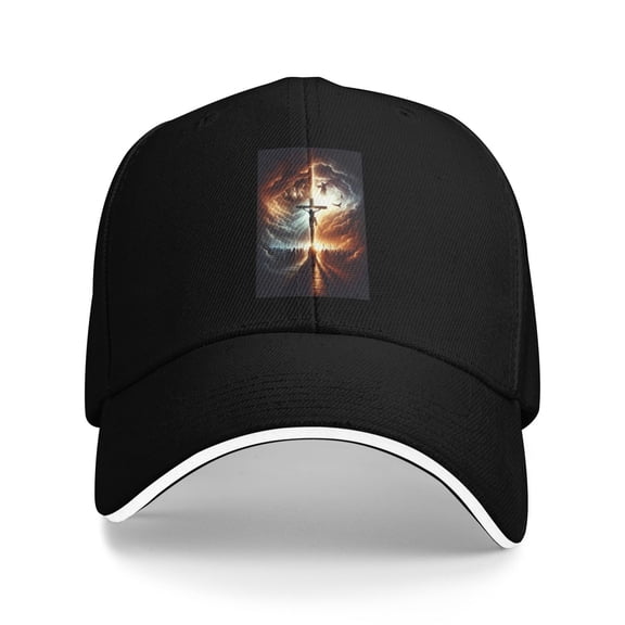 Christian Cross Religious Men Women Sandwich Cap Classic Baseball Capunisex Adjustable Casquette Dad Hat