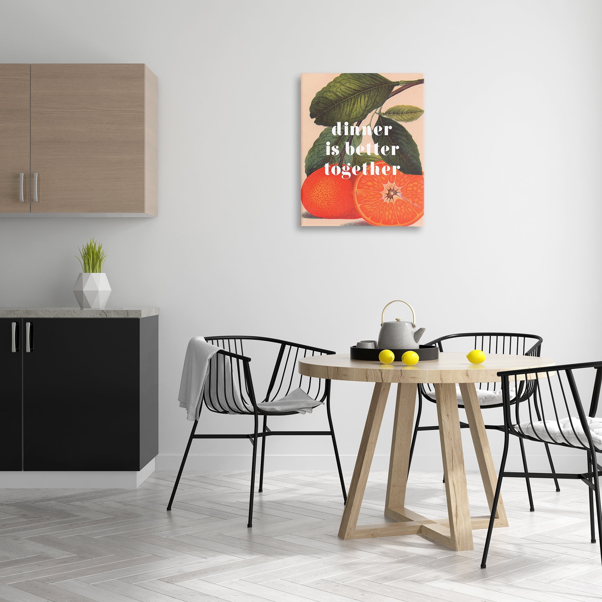 Stupell Industries Dinner Better Together Food & Beverage Painting Gallery Wrapped Canvas Art Print Wall Art, 24 x 30