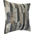 thumbnail image 5 of Ox Bay Whitley Gray/Charcoal Geometric Faux Hide Adult Decorative Throw Pillow, 5 of 7