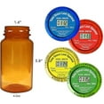 TimerCap 4-Pack 4.0 oz Amber Bottles - Automatic Stopwatch Pill Bottle ...