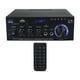 thumbnail image 5 of Amplificador de potencia AK45 Hugo amplificador estéreo HiFi con micrófono control remoto luz azul 2 canales, 5 of 9