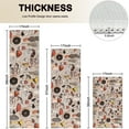 thumbnail image 4 of Brown Mushroom Line Light Pattern Kitchen Rugs Sets Of 3,Kitchen Runner Rugs Non Skid Washable,Decorative Kitchen Floor Mats for Kitchen,Sink,Laundry,17"x30"+ 17"x47" + 17"x59", 4 of 6